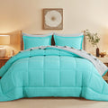 Aisbo 5 Pieces Bed Comforter Set with Sheets - Bed in a Bag with Comforter and All Season Sheets, Pillowcases